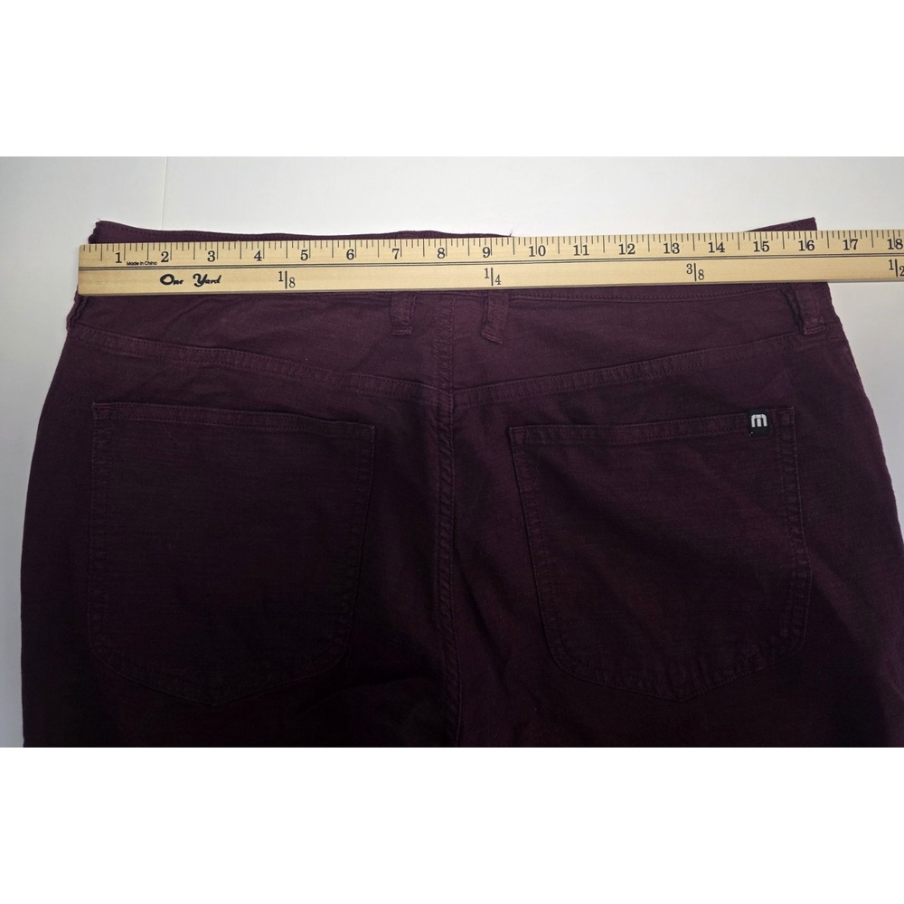 Travis Mathew Mens Size 32 Burgundy‎ Red Chino Pants - Picture 10 of 13